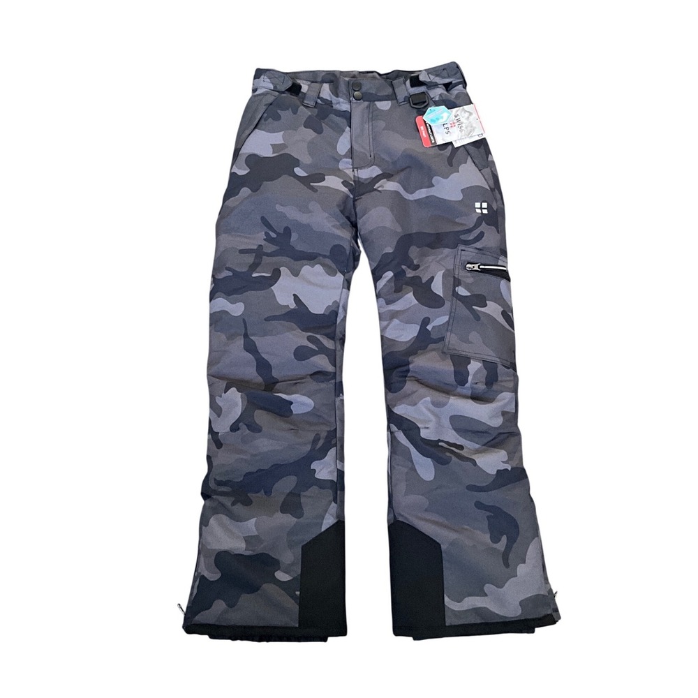 Swiss Alps Camo Ski Pants Youth 14/16 Waterproof Windproof Snow Outdoor NWT